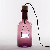 Настольная лампа бутыль(Violet) от Seletti