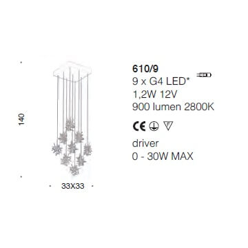 Подвесной светильник Stardust от Italian Design Lighting (IDL)