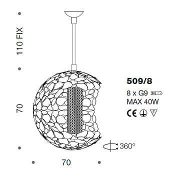 Подвесной светильник Twister от Italian Design Lighting (IDL)