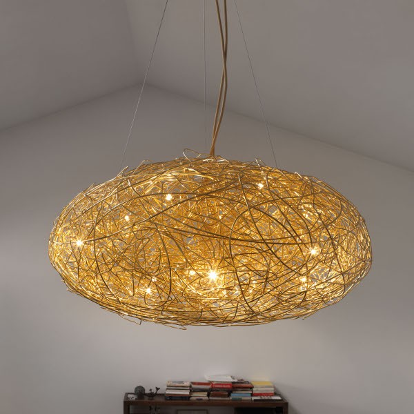 Подвесной светильник Fil de Fer Ovale 12V Gold от Catellani & Smith