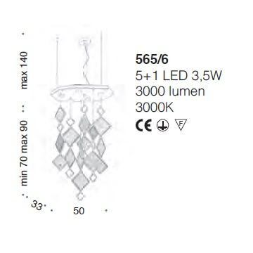 Подвесной светильник Quadrie от Italian Design Lighting (IDL)