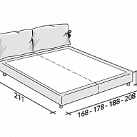 Кровать Nathalie от Flou
