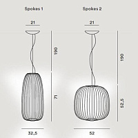 Подвесной светильник Spokes 1 от Foscarini