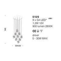 Подвесной светильник Stardust от Italian Design Lighting (IDL)