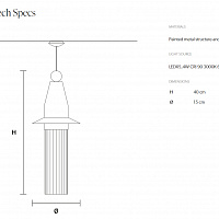 Подвесной светильник Nappe N5 от Masiero