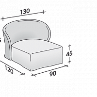 Кресло - кровать Celine от Flou