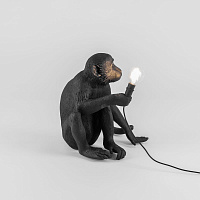 Настольная лампа Monkey Black Sitting от Seletti