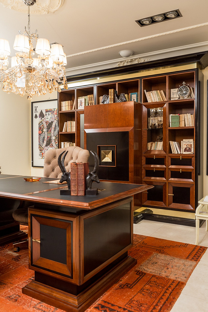 Кабинет-библиотека с баром и винным шкафом L 1478 от Annibale Colombo