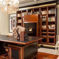 Кабинет-библиотека с баром и винным шкафом L 1478 от Annibale Colombo