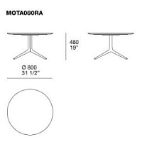 Журнальный столик Mondrian 80*80*48 от Poliform