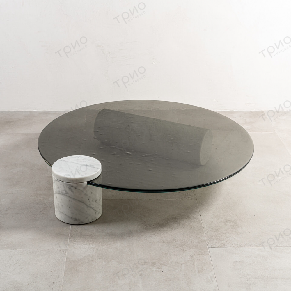 Журнальный столик Verre Bianco Giola marble от Baxter